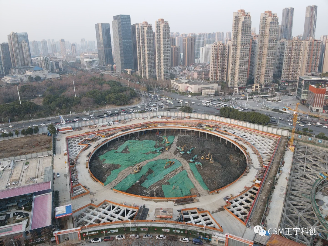 2023完美开端！上海金泰SMC工法钻机助力武汉广电全媒体中心项目